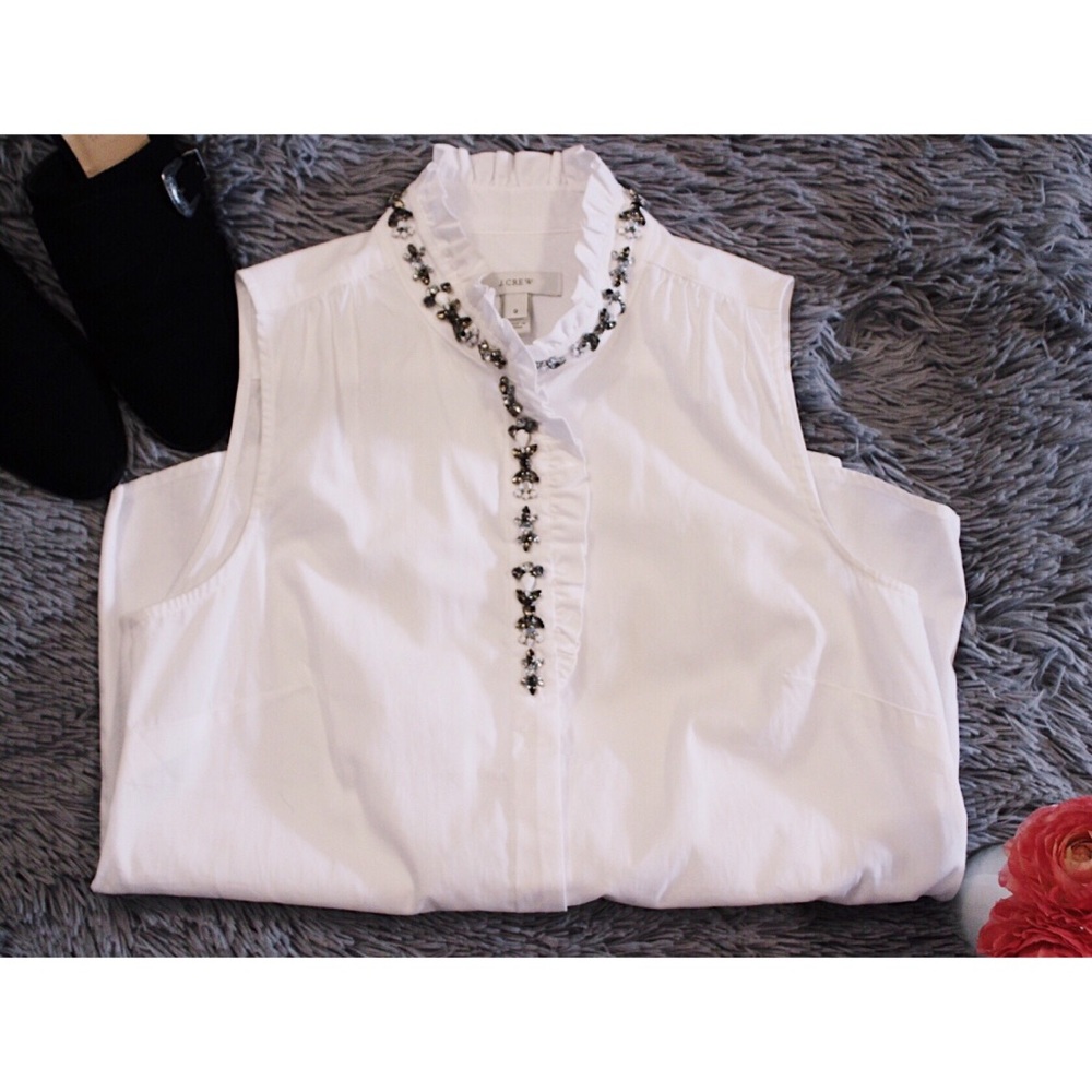 ✨J.Crew Embellished Button Down✨